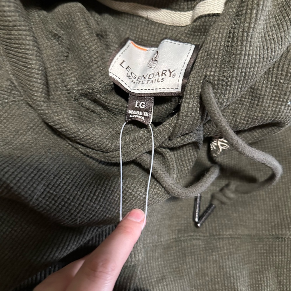 Men’s green Legendary whitetail thermal hoodie